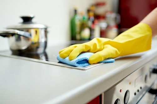 Satisfied customer with clean hard floors