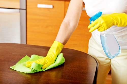 Oven cleaning process with tools
